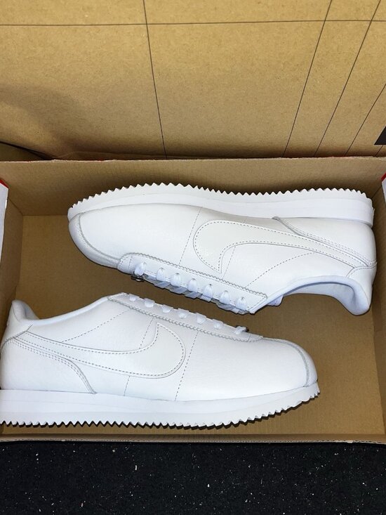 Nike Cortez 23 Premium Shoes  NEW Nike Cortez 23 Premium Triple White Leather FB6877-100 Women Size 8.5